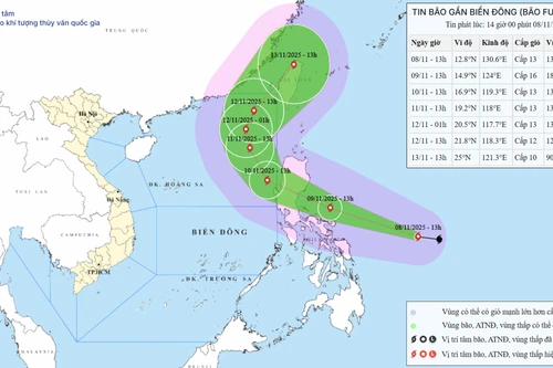 Bão Fung Wong sẽ thành siêu bão, ngày 10-11 đi vào Biển Đông thành cơn bão số 14