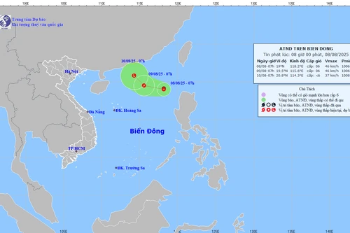 Biển Đông xuất hiện áp thấp, Bắc bộ vào đợt nắng nóng mới