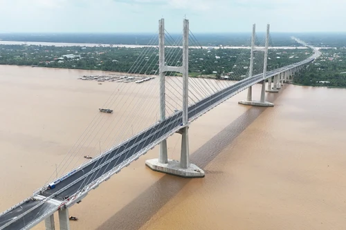 Khánh thành cầu Rạch Miễu 2, nối đôi bờ Vĩnh Long và Đồng Tháp