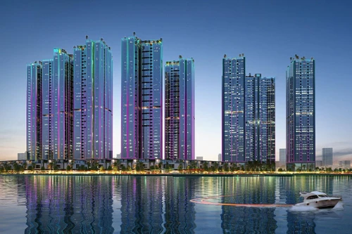 Tổ hợp căn hộ “chuẩn khách sạn ven sông Sài Gòn” - Sunshine Sky City cất nóc toà S4. 