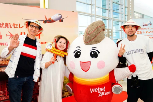 Vietjet khai trương đường bay thẳng nối Hà Nội và Hiroshima