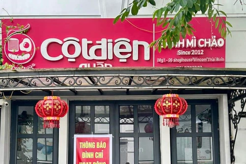 Vụ dòi bò lổn nhổn trong pate: Bánh mì chảo-Cột Điện Quán Thái Bình bị phạt 21 triệu đồng