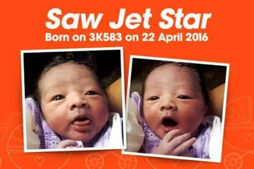 Hy hữu một bé trai được sinh trên máy bay