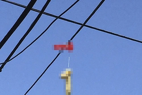 Bí ẩn về hàng trăm dương vật giả treo lủng lẳng trên dây điện