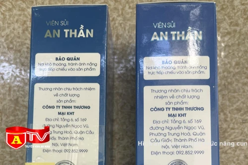 Phát hiện cơ sở kinh doanh viên sủi an thần có dấu hiệu giả mạo