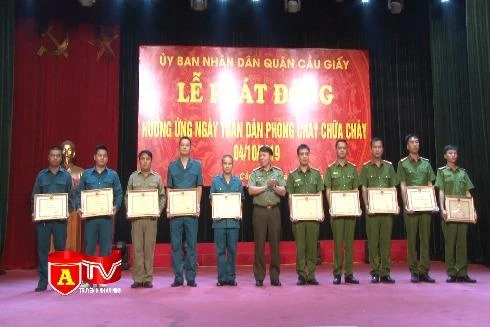 Phát động "Ngày toàn dân PCCC" tại quận Cầu Giấy