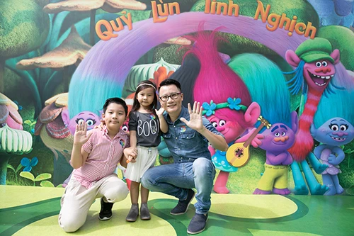 Gia đình sao Việt hào hứng với "Quỷ lùn tinh nghịch - Trolls"