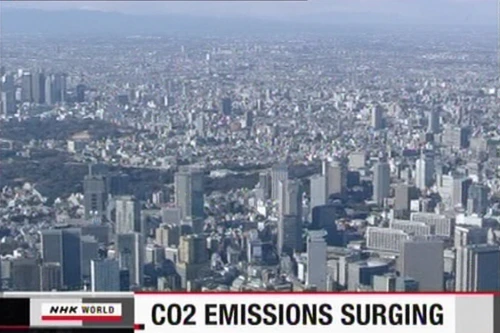 Lượng khí thải CO2 ở Nhật Bản đang tăng lên báo động