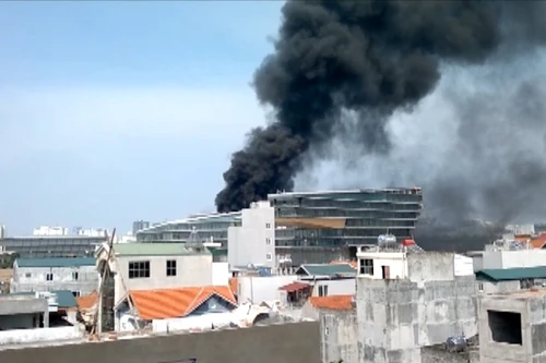 Cháy công trình xây khách sạn 5 sao JW Marriott Hà Nội