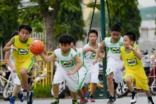 Sân chơi nhằm tăng chiều cao cho học sinh Hà Nội