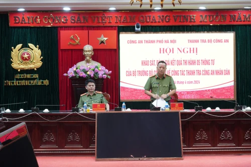 Khảo sát, đánh giá kết quả thi hành 5 Thông tư của Bộ trưởng Bộ Công an về công tác Thanh tra