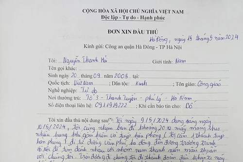 Thiếu niên cầm đầu nhóm hơn 30 đối tượng gây rối trật tự, xin đầu thú qua fanpage của Công an quận Hà Đông