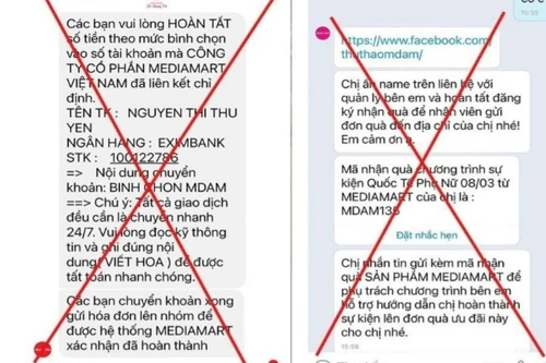 Cảnh giác trò lừa đảo giả danh các sàn thương mại điện tử, siêu thị điện máy