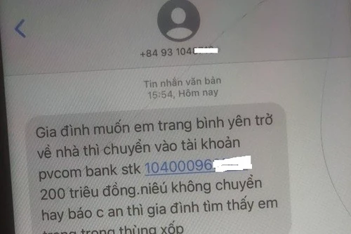 Những tình tiết bất ngờ trong vụ thiếu nữ được gia đình trình báo 'mất tích' tại Hà Nội