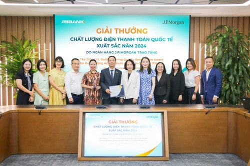 ABBANK được vinh danh ngân hành có “Chất lượng điện Thanh toán quốc tế xuất sắc 2024”