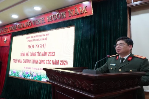 Xây dựng, đào tạo, bồi dưỡng cán bộ, chiến sĩ Công an Thủ đô vừa hồng, vừa chuyên