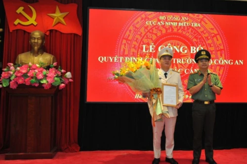 Bổ nhiệm Phó Cục trưởng Cục An ninh điều tra - Bộ Công an