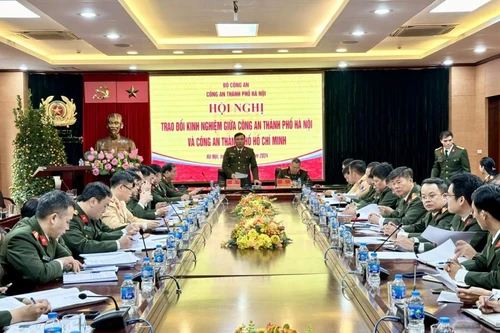 Tăng cường trao đổi học tập kinh nghiệm giữa Công an Hà Nội và CATP Hồ Chí Minh 