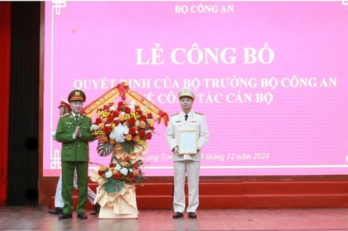 Bổ nhiệm Đại tá Nguyễn Tiến Trung làm Giám đốc Công an tỉnh Lạng Sơn