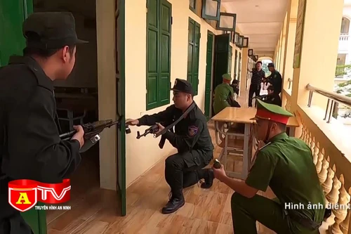 Hiệp đồng diễn tập chiến đấu trong khu vực phòng thủ xã năm 2022