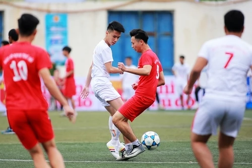 [ẢNH] Những khoảnh khắc ấn tượng ngày thi đấu 22-10 giải bóng đá học sinh THPT Hà Nội