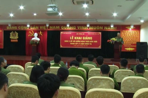 CATP khai giảng lớp bồi dưỡng lý luận chính trị