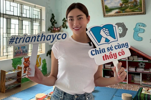 Hoa hậu Lương Thùy Linh làm đại sứ chương trình về giáo dục
