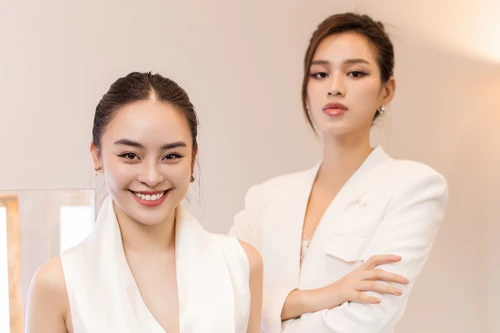 Hoa hậu Đỗ Thị Hà đọ sắc với "ngọc nữ" ảnh 9x Chi Hoàng 