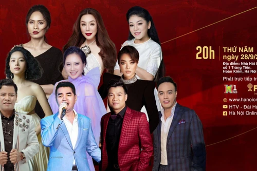 Hồ Quỳnh Hương cùng dàn "sao" thành danh từ cuộc thi "Tiếng hát Hà Nội" hội tụ trong đêm nhạc đặc biệt