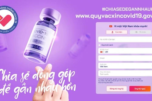 Chung tay góp quỹ vaccine Covid-19 dễ dàng qua website vì một Việt Nam khoẻ mạnh