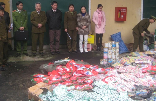 19 chủng loại hàng hoá sai phạm được tiêu hủy