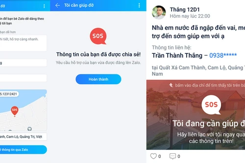  Zalo đồng hành cùng miền Trung vượt qua bão lũ 
