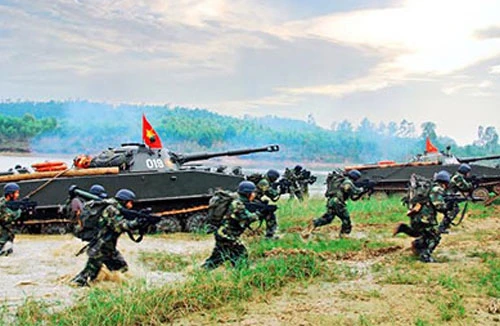 Tiếp cận sát với thực tế chiến đấu, luyện tác chiến hiệp đồng quân binh chủng