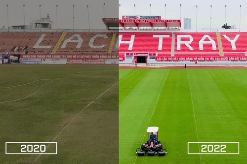 Sân Lạch Tray 'lột xác' khiến bạn bè Đông Nam Á bất ngờ