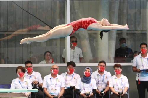 'Trai xinh gái đẹp' tuyển nhảy cầu phô diễn kỹ năng, giành huy chương SEA Games 31