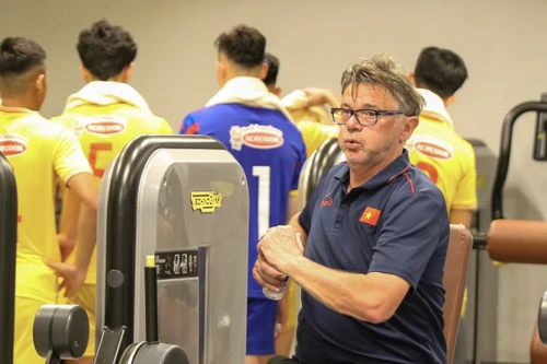 U23 Việt Nam thư giãn cơ bắp tại Qatar