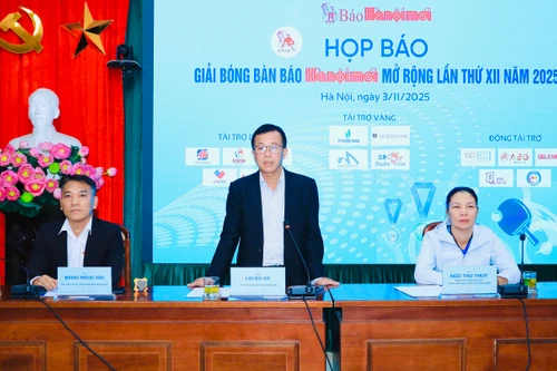 Hơn 160 triệu đồng tiền thưởng giải bóng bàn Báo Hànộimới 2025 