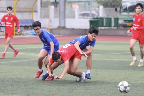 Những khoảnh khắc cảm xúc vòng bảng giải bóng đá học sinh THPT Hà Nội 2022