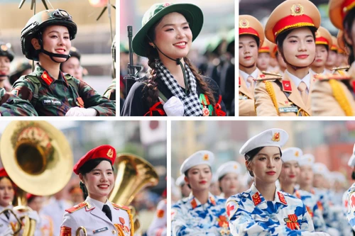 Ngắm những "bông hồng thép" diễu binh qua phố phường Hà Nội