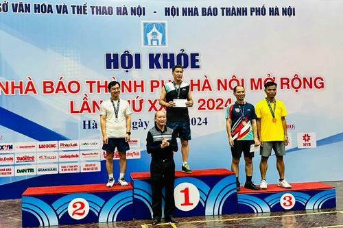 An ninh Thủ đô giành HCV cầu lông Hội khỏe Hội Nhà báo Hà Nội 2024