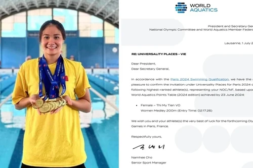 Việt Nam có 16 vận động viên giành quyền dự Olympic Paris