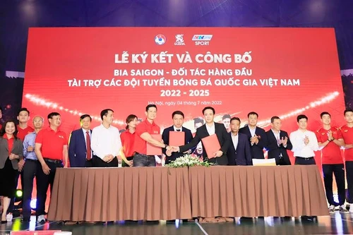 SABECO tài trợ 3 đội tuyển bóng đá Việt Nam