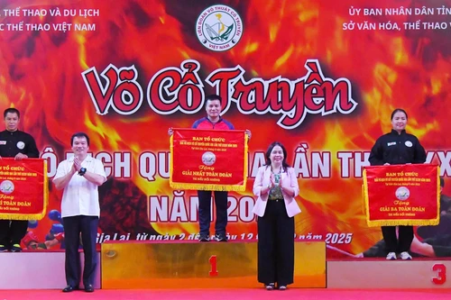 126 bộ huy chương Giải vô địch võ cổ truyền quốc gia 2025 đã có chủ