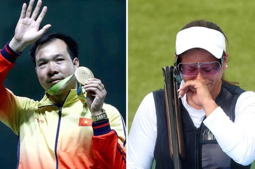 Nữ xạ thủ Guatemala bật khóc khi lần đầu tiên giành huy chương vàng Olympic