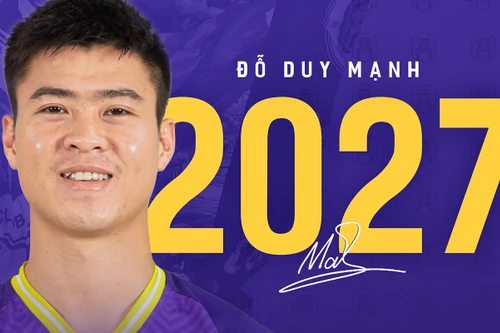 Từ chối một số đề nghị, Duy Mạnh ở lại Hà Nội FC tới 2027