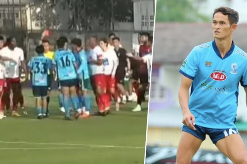 Cầu thủ Thái Lan bị đuổi việc vì đấm đối phương nhập viện