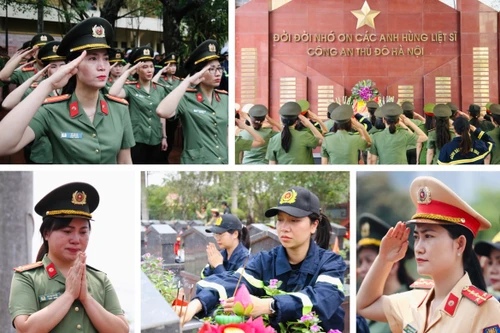 Hội Phụ nữ CATP Hà Nội dâng hương, tưởng niệm các Anh hùng liệt sỹ