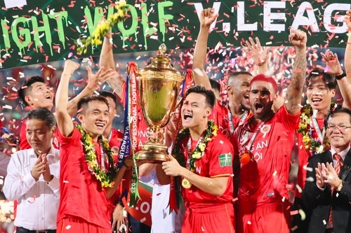 Toàn cảnh màn đăng quang V-League của Công an Hà Nội FC