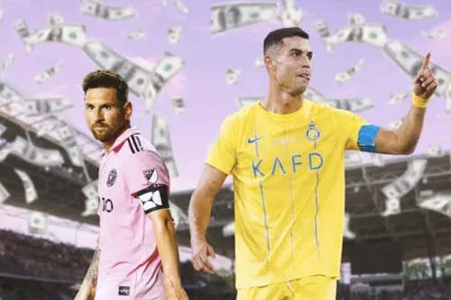 Ronaldo kiếm tiền gấp đôi Messi