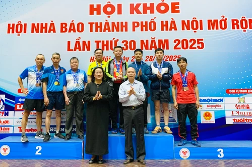 Kết thúc thành công Hội khỏe Hội Nhà báo thành phố Hà Nội 2025